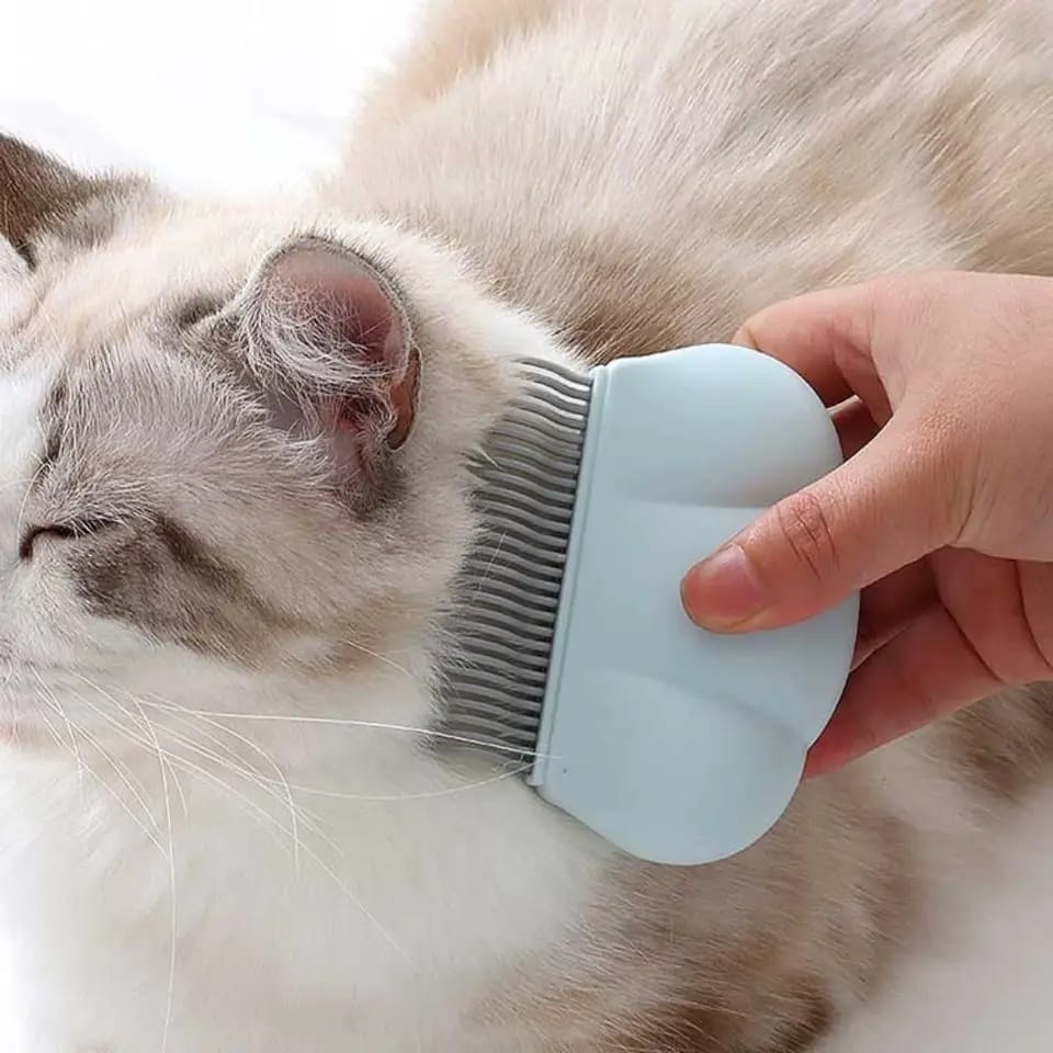 Cat Hair Removal Massaging Shell Comb