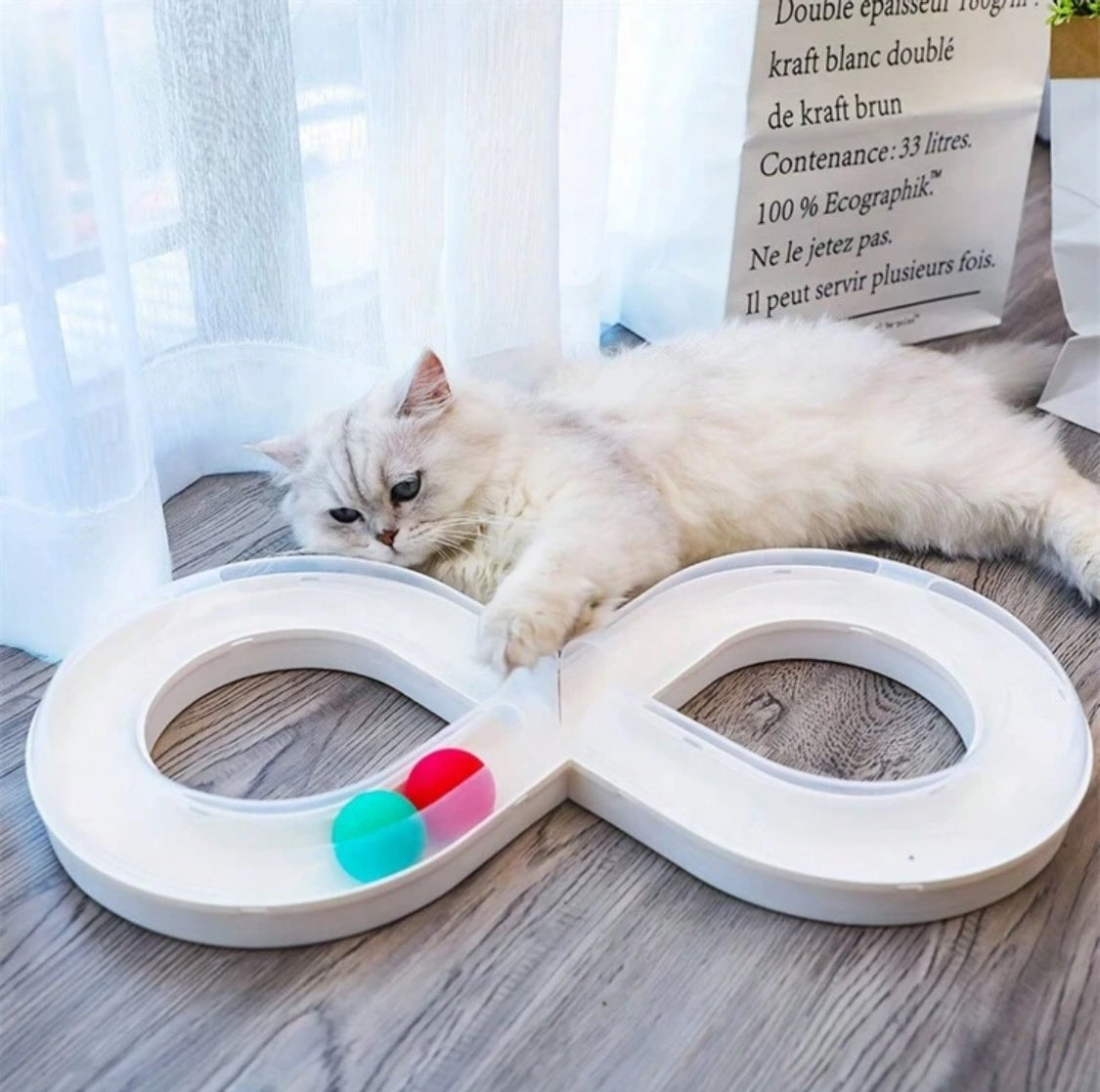 Interactive Cat Toy with Disc and Ball